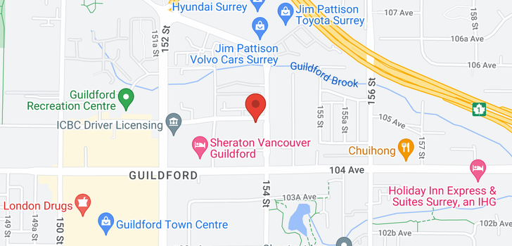 map of 311 15388 105 AVENUE
